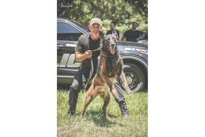 Shreveport Police Sergeant Jeff Hammer and his partner K-9 Harrie tracked a suspect in intense heat Saturday and Harrie died from a heat-related injury.