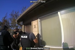 San Luis Obispo Det. Luca Benedetti, holding rifle, was calling out to the suspect right before he was fatally shot during the 2021 warrant operation. .