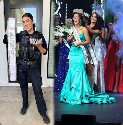 Tempe police officer Candace Kanavel is now the reigning Miss Arizona USA.