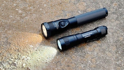 Streamlight's Protac 2.0, bottom, and Stinger Color-Rite are drastically different lights but both deliver nicely on expectations.