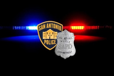 Two San Antonio officers were shot Thursday and a third was injured when struck by debris from shots that were fired at the officers.