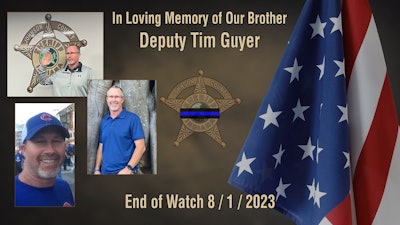 Johnson County (IN) Sheriff's Deputy Tim Guyer died Tuesday at the Indiana Law Enforcement Academy.