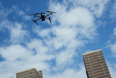 Drone over New York City. Reports say the NYPD is considering a drone as first responder program.