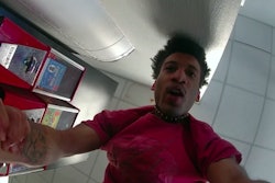 Screen shot from Youngstown Police video showing Keishaun Sims inside the police station. He reportedly attacked a police officer inside the station. Youngstown PD says it is reviewing procedures and training over the incident.