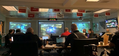 The University of Colorado Boulder Police Department fully staffs a command post during large events, such as football games and concerts.