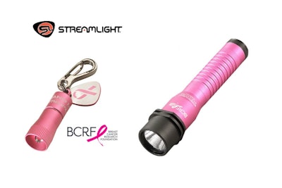 Of the three pink lights sold by Streamlight, two flashlights and one lantern, a portion of the purchase price is donated to fund breast cancer research.
