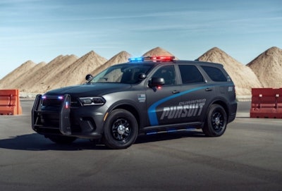 The Dodge Durango pursuit-rated SUV is available in 5.7-liter and 3.6 liter versions. The 5.7-liter model was one of the quicker vehicles at the Michigan State Police testing, scoring a 6.67-second 0 to 60 mph.