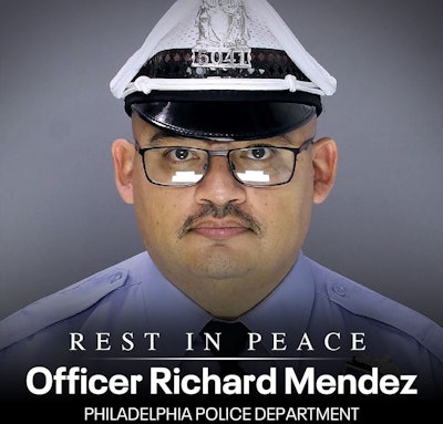 Philadelphia Officer Richard Mendez was murdered Thursday in a confrontation with car burglary suspects at Philadelphia International Airport.