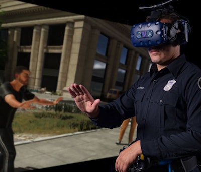 Inveris' SurviVR virtual reality solution is designed for group and single officer training.
