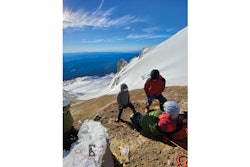 Mt. Hood first responders work to remove an injured climber off of the mountain.