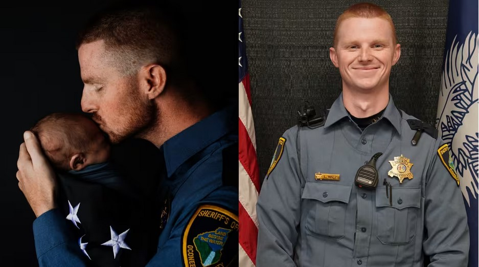 Corporal Lucas Watts of the Oconee County (South Carolina) Sheriff's Office was shot and critically wounded Thursday. He is reportedly stable.