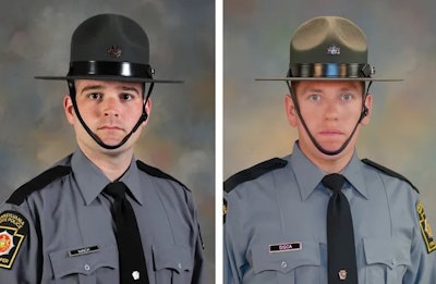 Pennsylvania State Police troopers Martin Mack III, 33, and Branden Sisca, 29, were killed last year in a crash involving a drunk driver.