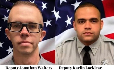 Robeson County, NC, sheriff's deputies Jonathan Walters and Kaelin Locklear were shot and seriously wounded serving an arrest warrant Tuesday morning.