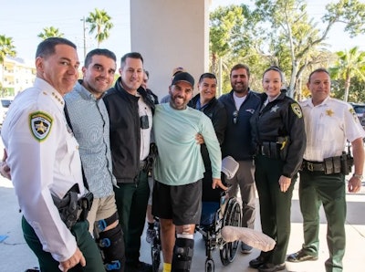 Corporal Carlos Brito of the Hillsborough County Sheriff's Office will be home for the holidays.