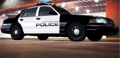 The long gone Ford Crown Victoria shown in a 2009 promo photo.
