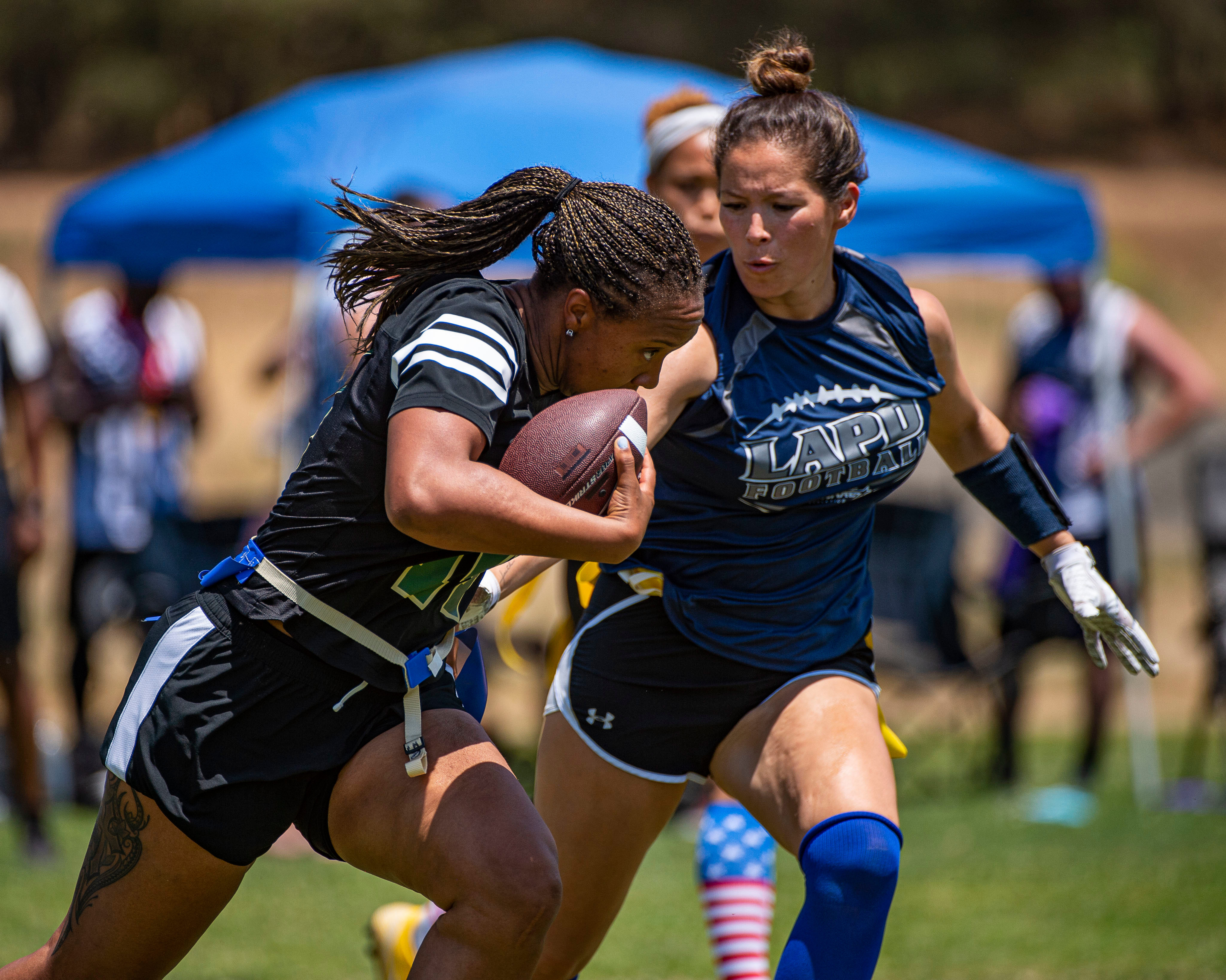 Flag football is one of the events at the U.S. Police and Fire Championships.