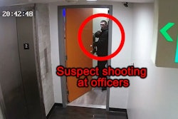 A man fired what appeared to be a handgun, prompting an officer to return fire.