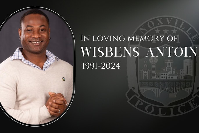 Knoxville, Tennessee, police recruit Wisbens Antoine died Sunday after collapsing Friday at the academy. He was sworn in as an officer shortly before his death.