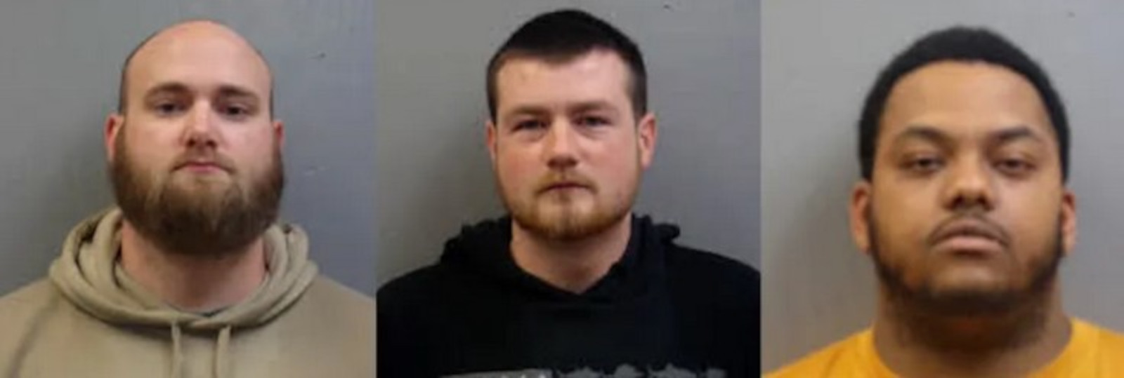 South Carolina's State Law Enforcement Division has arrested three Chesterfield County Sheriff's deputies over hoax calls on duty. (Left to right) First Sgt. Justin Tyler Reichard, Deputy Killian Daniel Loflin, and Sgt. Darien Myles Roseau all face charges of misconduct in office, criminal conspiracy, and aggravated breach of peace.