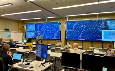 The Fusus platform in use at a real-time crime center.