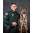 Marion County, Florida, Sheriff's K-9 Leo with his handler Corporal Justin Tortora. Leo was mortally wounded in a shooting Saturday.