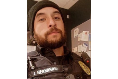 Las Cruces, New Mexico, police officer Jonah Hernandez was fatally stabbed Sunday.