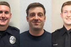 From left: Officer Paul Elmstrand, Firefighter Adam Finseth, and Officer Matthew Ruge. All three were killed responding to a domestic early Sunday morning.