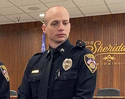 Sgt. Nevada Krinkee of the Sheridan Police Department was shot and killed Tuesday while serving a trespassing notice. The suspect was still barricaded Wednesday.