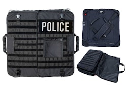 Stop Stick's Bonowi FlexShield is an inflatable ballistic shield that comes with rifle protection hard armor plates. When not inflated, it folds and fits into a discreet carrying case.
