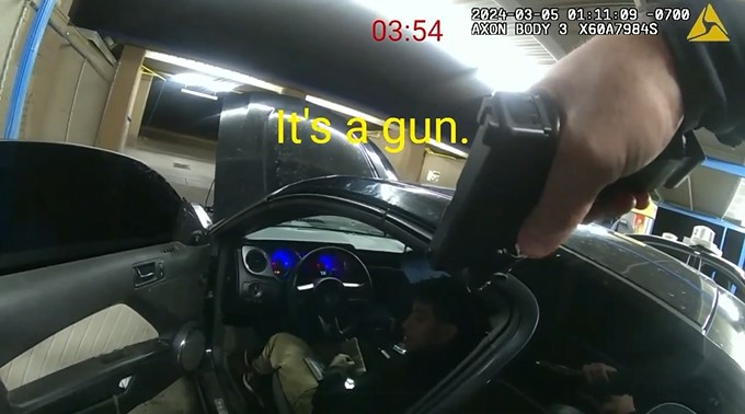 An El Paso Police patrol supervisor drew his weapon on a man holding a gun in his car. He tried to get the man to surrender before he opened fire.