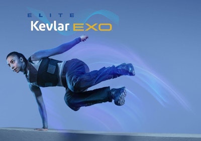 DuPont's Kevlar Exo reportedly offers greatest flexibility and contours to the body better than previous Kevlar. Point Blank is planning to use the new material in its next vest models.