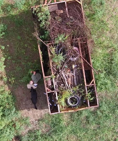 Drone overwatch can help direct K-9s to hidden suspects.