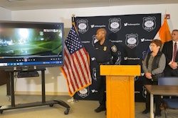 Albany Police Chief Eric Hawkins and Mayor Kathy Sheehan brief the press about a shooting that wounded an Albany officer on April 17, 2024.