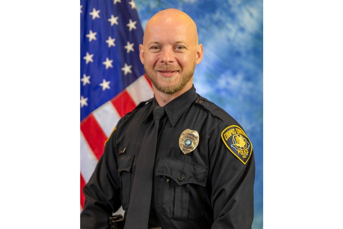 Officer Kyle Hicks of the Corpus Christi, Texas, Police Department died Wednesday from wounds he suffered during a Saturday domestic response shooting.