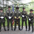 Col. Orlando Lilly and the Natural Resources Police Color Guard at his swearing in ceremony.