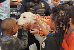 Grace spends a lot of time in the schools, building trust in police everywhere she goes.
