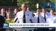 Charlotte-Mecklenburg Police Chief Jonathan Jennings responds to press questions about the killing of three law enforcement officers on April 29, 2024.