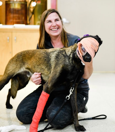 Proper bandaging techniques are covered in the emergency medical training.