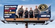 Billboard ad in downtown Denver designed to entice local law enforcement professionals to lateral into the Laramie County Sheriff's Office..
