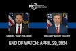 Officer Alden Elliott and Officer Sam Poloche were both 14-year veterans of the North Carolina Department of Adult Correction. Both were killed Monday April 29, 2024, while serving on a fugitive task force. They were serving a warrant in Charlotte when the target of the warrant shot them. Two other officers were also killed.