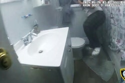 The video shows when the officer reached the teen and escorted her safely out of the burning home.