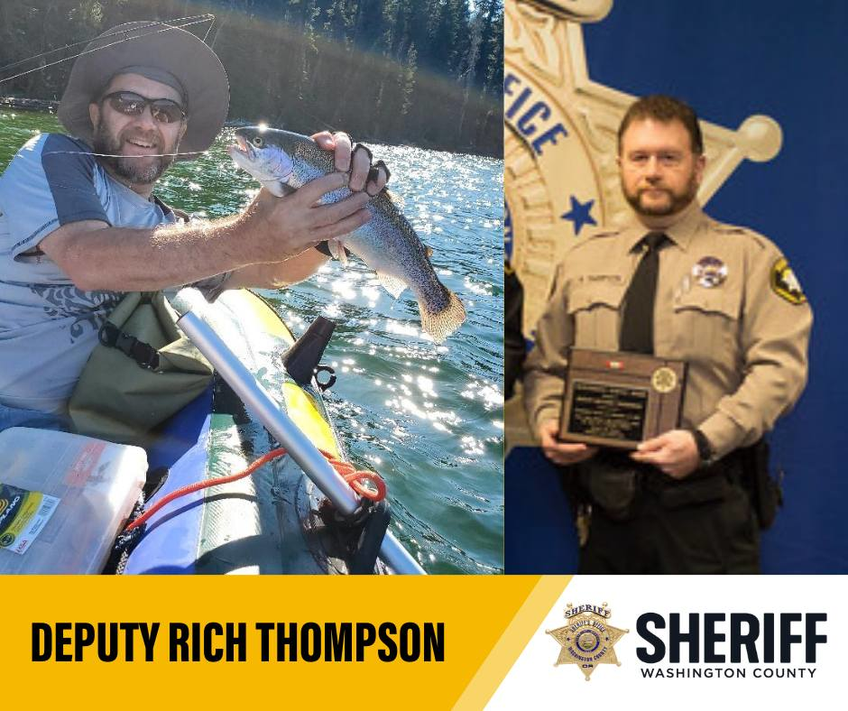 Deputy Richard “Rich” Thompson, of the Washington County Sheriff’s Office, died following a crash involving his electric scooter and a vehicle. He had served the department since 2001.