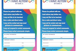 The Pennsylvania State Police are handing out these cards to people with autism that they contact.