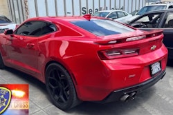 Camaro seized at a sideshow by Oakland Police and featured in video intended to deter such illegal events.