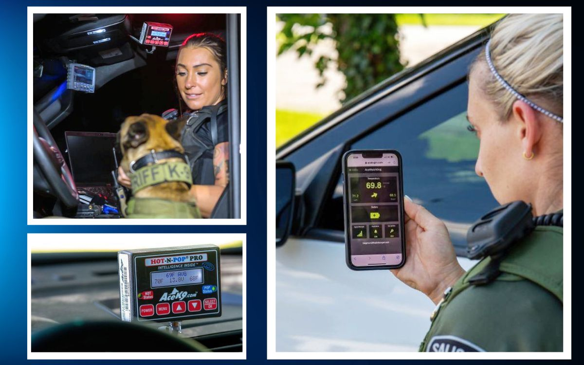 AceK9 products like Hot-N-Pop Pro and AceWatchDog can help keep police K-9s safer.