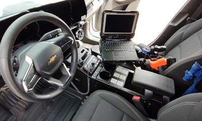 The police-specific front seats are designed to accommodate duty belts and other gear.