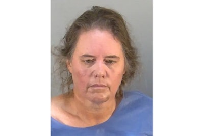 Julie Ann Sulpizio, 48, is charged with first-degree premeditated murder of a law enforcement officer, seven counts of attempted murder, felony battery/strangulation, two counts of battery, and battery on a law enforcement officer> Her husband reportedly killed a Lake County Sheriff's Deputy and then committed suicide with their daughters.