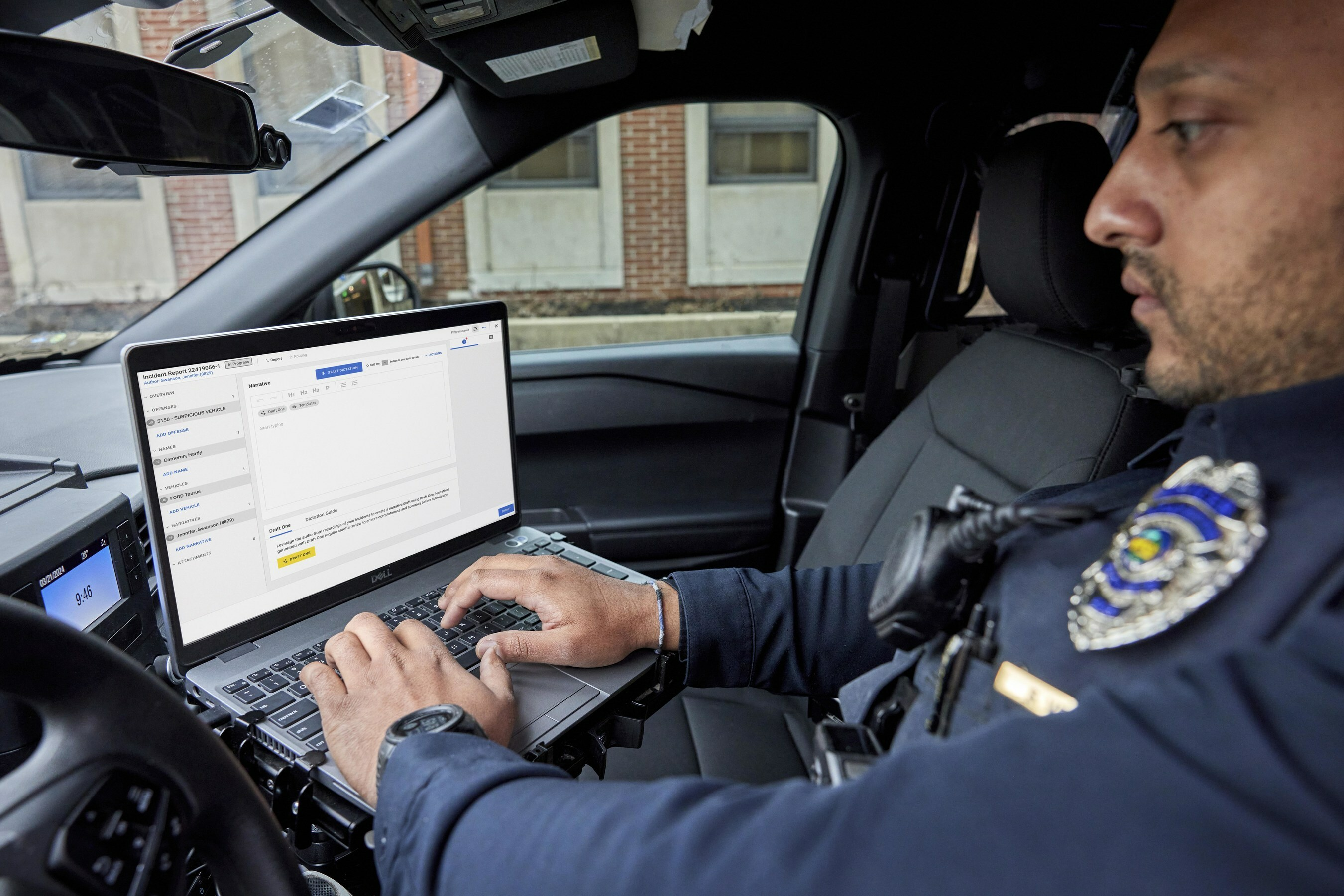 Axon's Draft One is designed to help officers produce high-quality reports in the field from body camera audio.