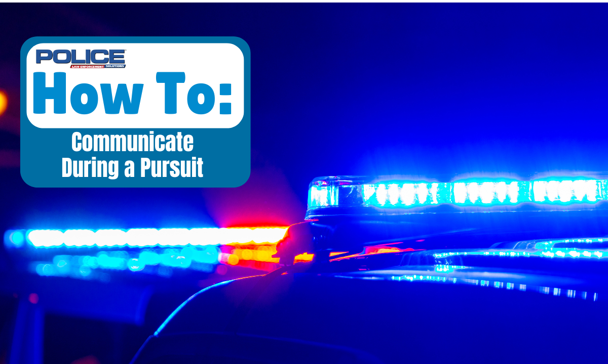 How can officers and supervisors better communicate during vehicle pursuits?