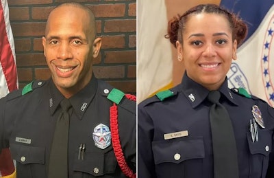Dallas Police Officer Darron Burks and Senior Corporal Karissa David were shot in August. David was released from the hospital Sept. 19. Her family says she was blinded in the attack.